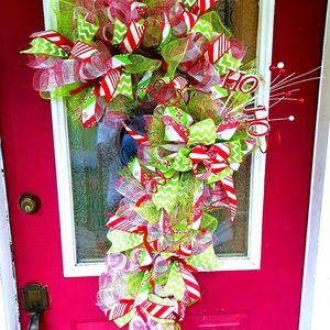 Candy cane wreath